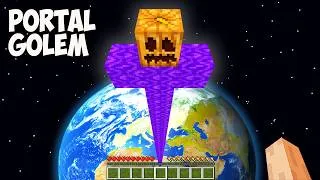 Thumbnail: This is THE TALLEST PORTAL GOLEM in Minecraft! I found THE BIGGEST GOLEM PORTAL!