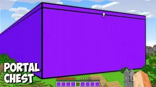Thumbnail: This is THE LONGEST PORTAL CHEST in Minecraft! I found THE BIGGEST RARE CHEST PORTAL!