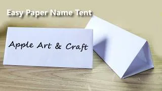 Thumbnail: How to Make an Easy Paper Name Tent | DIY Table Name Tent