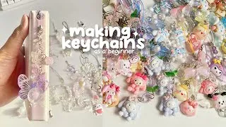 Thumbnail: Small business vlog 🌸✨🎀 making keychains and phone charms as a beginner plus beads haul