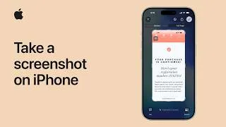 Thumbnail: How to take a screenshot on iPhone | Apple Support