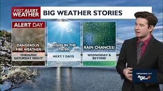 Thumbnail: Dangerous fire weather through Saturday night, otherwise an early preview of fall this weekend