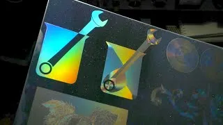 Thumbnail: Optical diffraction patterns and almost-holograms made with a MOPA laser engraving machine