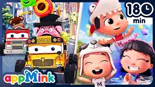 Thumbnail: 🎡🎪🎭 Crazy Carnival Fun ➕ 🏎️🏁🚀 Exciting Races 🏆🏎️🏁 #appmink #nurseryrhymes #kidssong