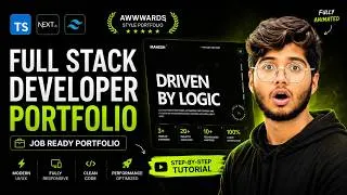 Thumbnail: I Built an Awwwards-Style Full Stack Developer Portfolio That Gets You Hired 🚀