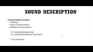 Thumbnail: Linguistics Course: Sound Description (Consonants and Vowels)
