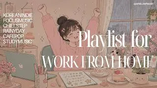 Thumbnail: April Drip — Work From Home —  Bright K-Indie to Work & Focus 🎧✨