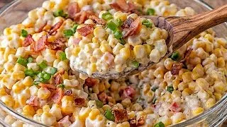 Thumbnail: Creamy Corn Salad with Smoky Bacon and Sharp Cheddar | How To Make