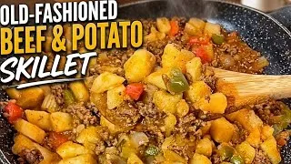 Thumbnail: How to Make an Old-Fashioned Beef & Potato Skillet | Easy Budget-Friendly Dinner