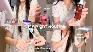 Thumbnail: My REALISTIC & AESTHETIC gurwm night shower routine🌸SUMMER EDITION skincare, body and hair care 🫧
