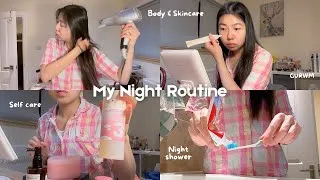 Thumbnail: My *AUTHENTIC* and aesthetic night-time self-care body shower routine 🌸 | skin, hair and body care 🛁