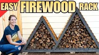 Thumbnail: DIY Outdoor Firewood Rack - Fast, Easy Build!