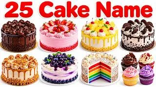 Thumbnail: 25 Cake Names for Kids | 25 केक के प्रकार और नाम | Cake Name English and Hindi with Pictures | Cake🎂