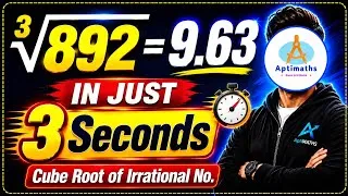 Thumbnail: Cube Root of Irrational Numbers in Just 3 Seconds 🔥| CalC Xpress| Fastest Trick | SSC | Bank | CAT