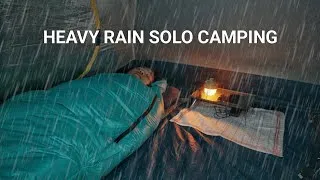 Thumbnail: Cozy Solo Camping in Heavy Rain | ASMR Adventure