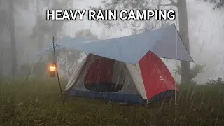 Thumbnail: Solo Camping in Heavy Rain - Cozy Tent Night | ASMR Relaxing