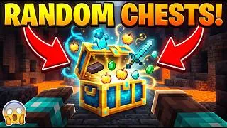 Thumbnail: 🎮 Minecraft But Every Chest Is RANDOM! 🎁😱