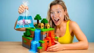 Thumbnail: I Built Minecraft for a Real Axolotl!