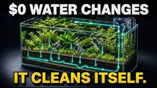 Thumbnail: I Built a Natural Ecosystem in My Aquarium — No More Water Changes, No More Algae (Self-Sufficient)