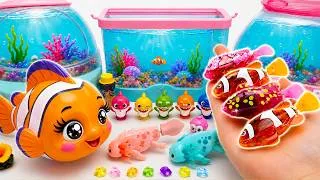 Thumbnail: ASMR Satisfying Unboxing Clownfish & Colorful Robo Fish Aquarium Collection Toys🐠Aqua Toys ASMR
