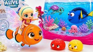 Thumbnail: ASMR Satisfying Unboxing Clownfish Aquarium Fish Tank Adventure Robo Alive Toys🐠🌊Aqua Toys ASMR
