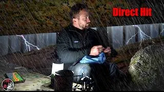 Thumbnail: Heavy Rain Camping in the Remote Forest - Tent and Tarp Camp