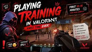 Thumbnail: VALORANT HAS A NEW PLAYER | My Very First 10 Minutes in VALORANT: A Noob's Journey | Training