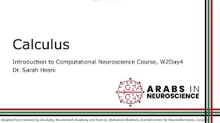 Thumbnail: [Intro to Computational Neuroscience W2D4] Calculus