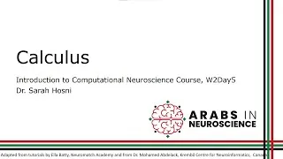 Thumbnail: [Intro to Computational Neuroscience W2D5] Calculus 2