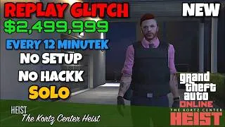 Thumbnail: UPDATE! 💸 The KORTZ CENTER HEIST SOLO Replay Glitch – $2.5M EVERY 12 MINUTES! | GTA Online Guide
