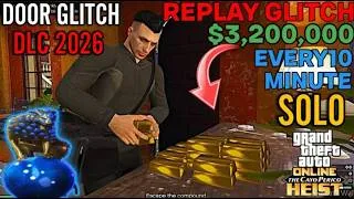 Thumbnail: 2026 UPDATE! SOLO Cayo Perico Back to Back Replay Glitch + Door Trick  $3 1M in 10 Mins GTA 5 Online