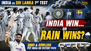 Thumbnail: India vs Sri Lanka 1st Test  Pant & Bowlers Put India on Victory Path | Will Rain Spoil the Finale?