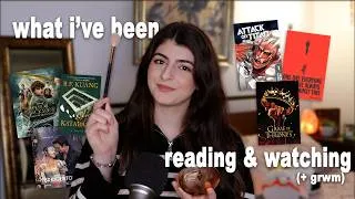 Thumbnail: what i've been reading & watching | attack on titan, game of thrones, percy jackson and more