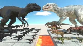 Thumbnail: Dark Dinosaurs VS Real Dinosaurs - Dinosaurs Bridge Challenge