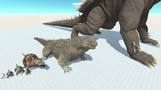 Thumbnail: Komodo Dragons vs ALL Carnivorous Dinosaurs Battlefield on the Port - Reptiles vs Titan Team