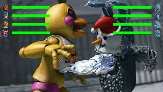 Thumbnail: FNAF: Black Ice Withered vs Toys with Healthbars