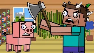 Thumbnail: DECORATING A HOUSE IN MINECRAFT GONE WRONG! | Block Squad (Minecraft Animation)