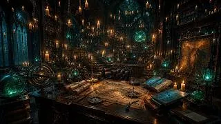 Thumbnail: The Archmage's Desk ✨ Cozy Fantasy Ambience for Studying, Reading & Deep Focus