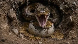 Thumbnail: The Giant Snake Protecting the Treasure Attacked Us ❗🐍