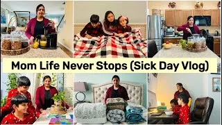 Thumbnail: How I am Managing Our Sick Days & NEVER ENDING HOUSEHOLD CHORES(2025) + Cleaning +Laundry+ Sanitize🏡