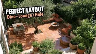 Thumbnail: The Perfect Tiny Mediterranean Patio Layout: Dining, Lounging, and Privacy in One Small Space