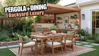 Thumbnail: Tiny Backyard Outdoor Kitchen: The Pergola + Dining Layout That Makes It Feel Like a Private Villa