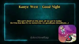 Thumbnail: Good Night - Kanye West (Lyric Video)