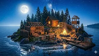 Thumbnail: Relax while I build a base in an island in Forest - Forest Gameplay