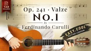 Thumbnail: Carulli No. 1 – Valze, Op. 241 | Classical Guitar Tutorial + Slow Tabs