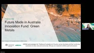 Thumbnail: Webinar Series: Future Made in Australia Innovation Fund - Green Metals