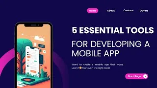 Thumbnail: 📱 5 ESSENTIAL TOOLS FOR DEVELOPING A MOBILE APP 🚀