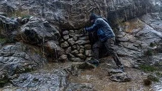Thumbnail: Trapped in a Rain & Thunderstorm! Building a Cave Shelter to Survive