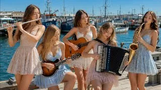 Thumbnail: Cozy Flamenco-Italian Fusion in Sunshine City | Spanish Guitar with Mandolin, Accordion, Flute & Sax