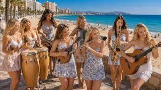 Thumbnail: Magnificent Flamenco-Calypso in Golden Alicante | Guitar, Conga, Mandolin, Accordion, Flute & Sax
